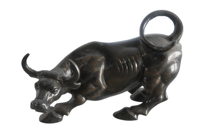 Iconic Charging Bull Aluminum Tabletop Sculpture Replica 19"x10"x10"H