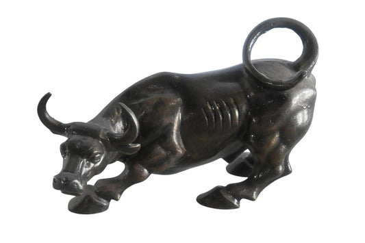 Iconic Charging Bull Aluminum Tabletop Sculpture Replica 19"x10"x10"H