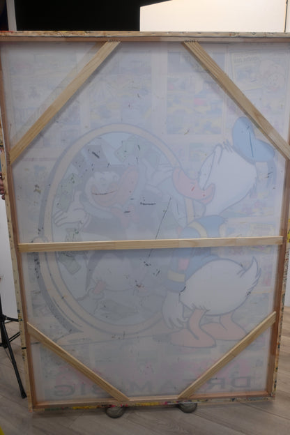 Dream Big Wealthy Duck Reflection Pop Art Canvas 40"x60"