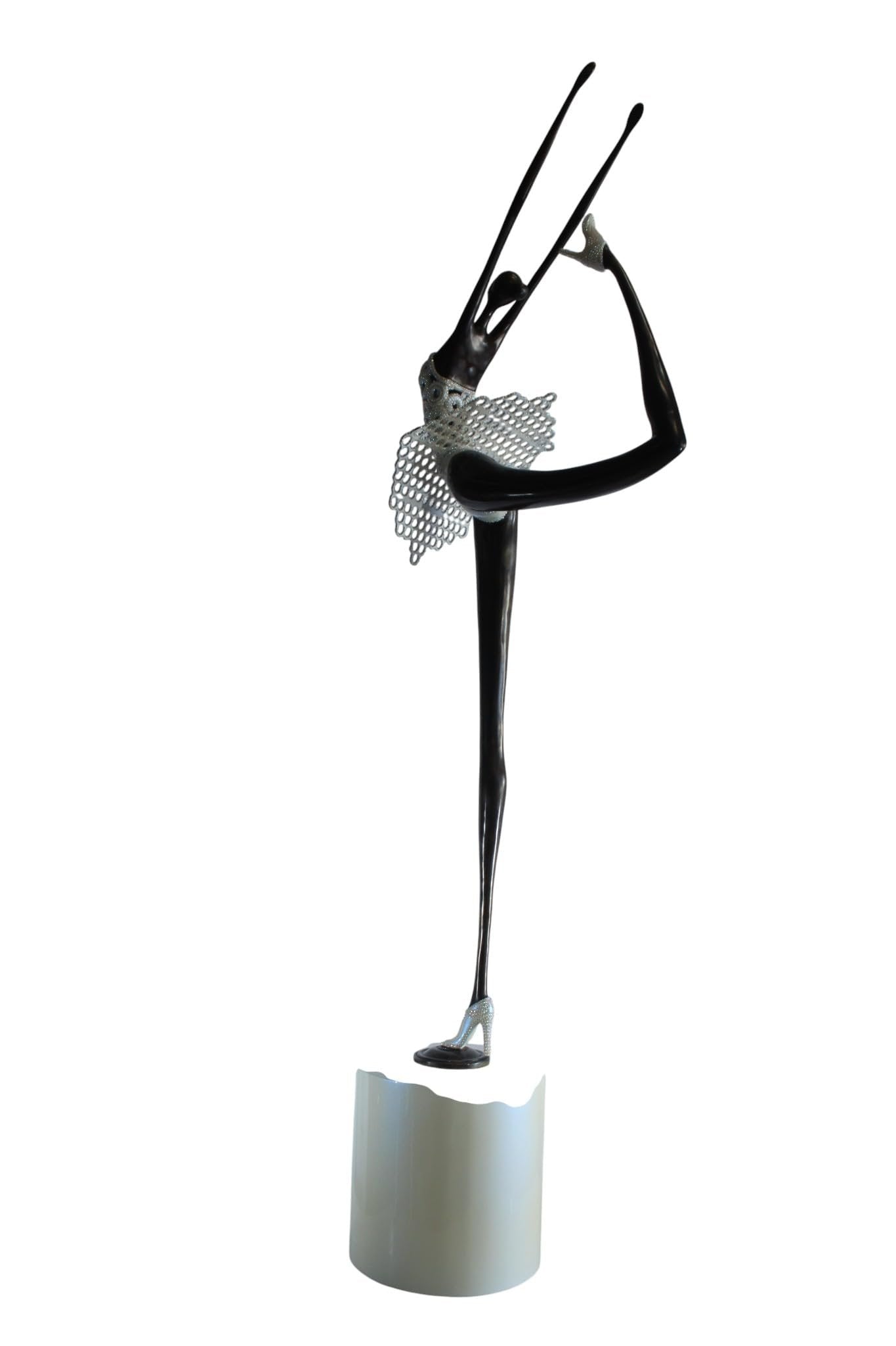 NIFAO Bronze Sculpture Tutu by Liliana Mendez Large Art Statue 24"x14"x72"H