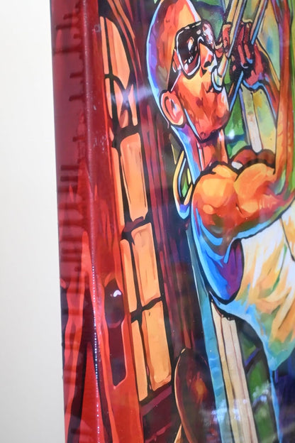 New Orleans Jazz Musician Pop Art Resin Canvas 42"x66"
