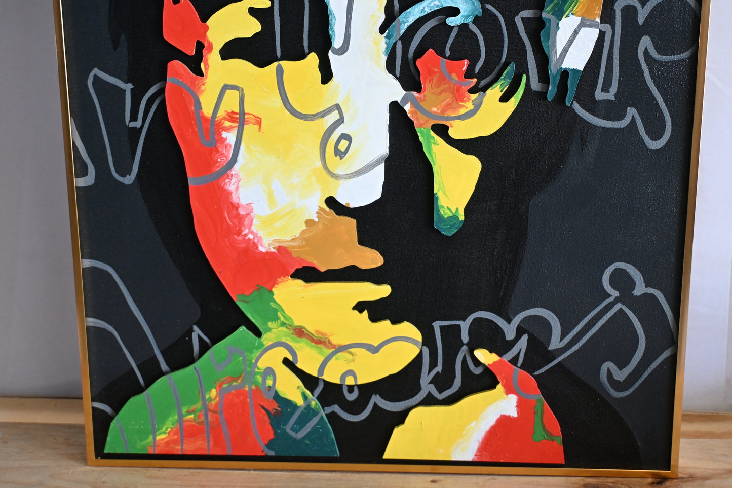 NIFAO John Lennon Believe In Your Dreams Mixed Media Art 24"x39"