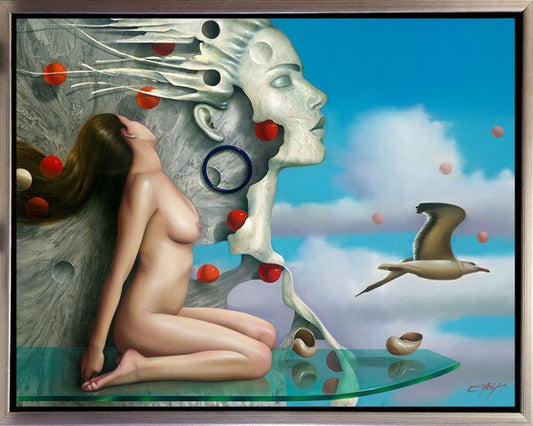 La Venus Cosmica, Nude Art, limited edition giclee by Nelson Calderon, 38x30