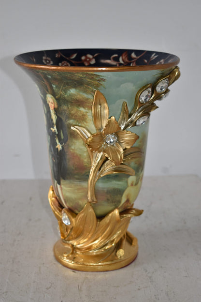 Mr and Mrs William Hallett Replica Resin Vase Size: 10" x 10" x 13"H