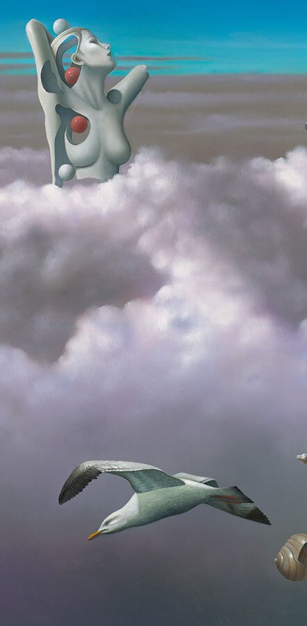 La Dama Del Mar, Nude Art, limited edition giclee by Nelson Calderon, 38x30