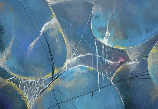 NIFAO Limited Edition Transformation in Blue Mario Luca 56"x35"
