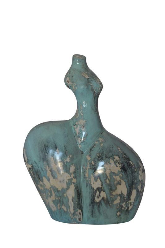 Resin sculpture of a Women body - modern art -  Size: 13"L x 6"W x 20"H.