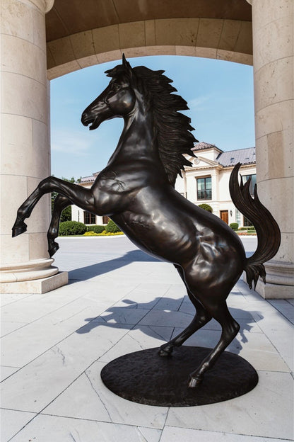 Ferrari Horse Life-size Bronze Statue Giant Size Size: 72" x 34" x 88"H