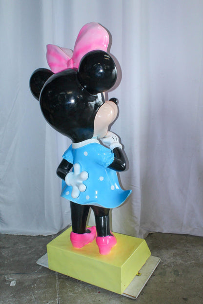 Large Cartoon Mouse Character Statue With Hands On Hips 22" x 29" x 70"H