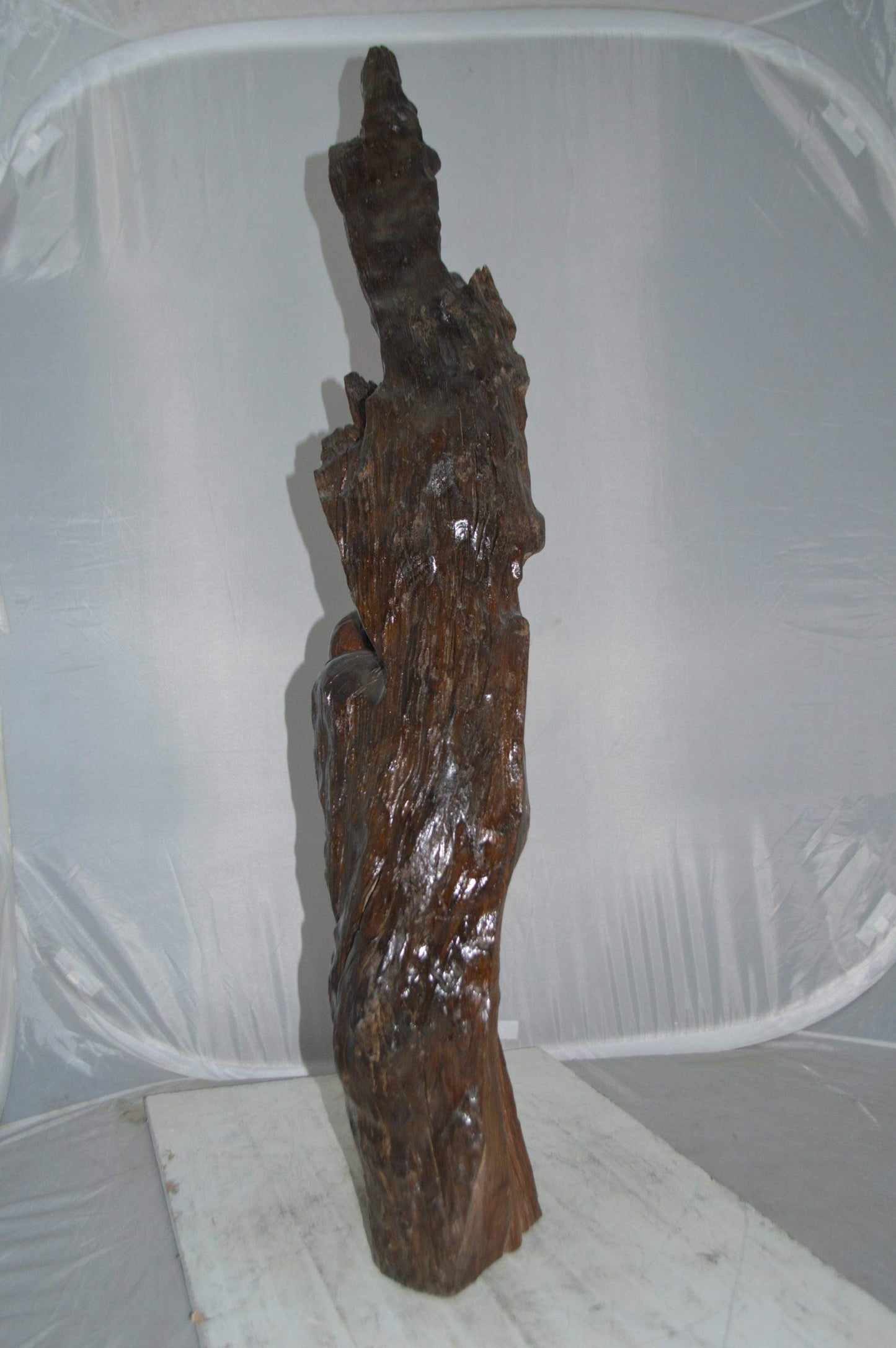 Wood Carved Buddha CC4 -  Size: 15"L x 10"W x 45"H.
