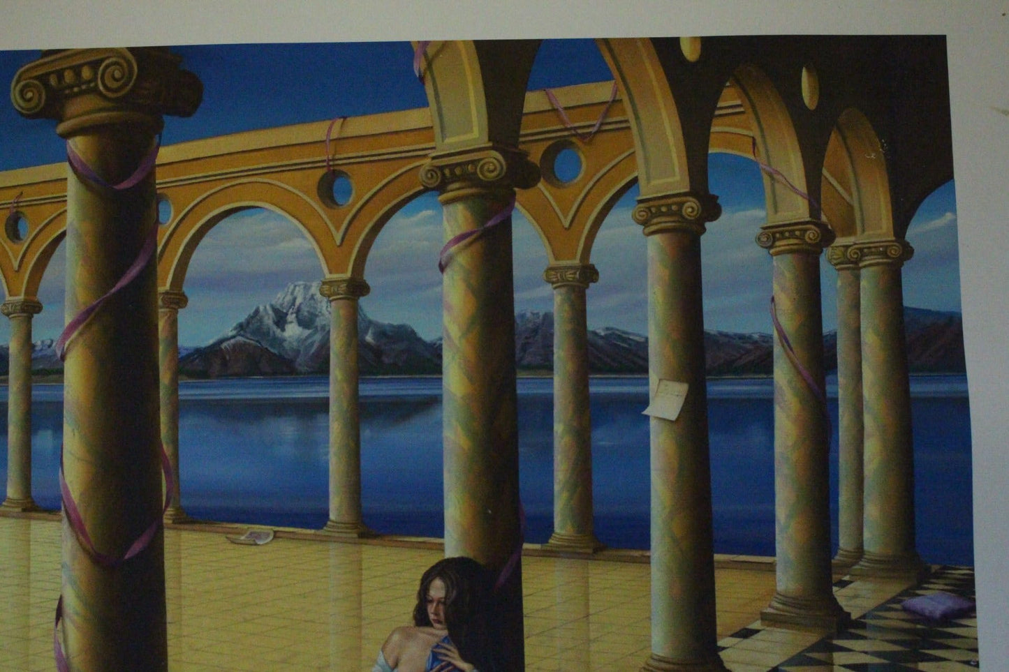 Orlando Quevedo Giclée Old Memories, Painting - Size: 43"L x 30"W x 0.01"H.