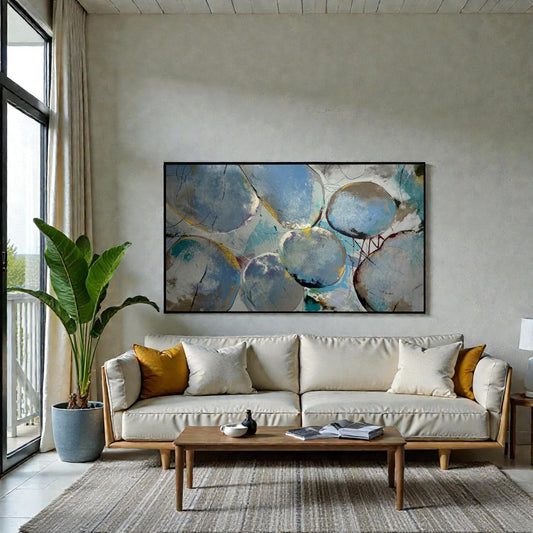 NIFAO Limited Edition Muted Moons by Mario Luca Art 56"x32"