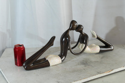 NIFAO Bronze Sculpture Endless Love by Liliana Mendez Art Statue 26"x5"x10"H