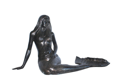 NIFAO Large Aluminum Mermaid Statue Sculpture Ocean Decor 64"x32"x34"H