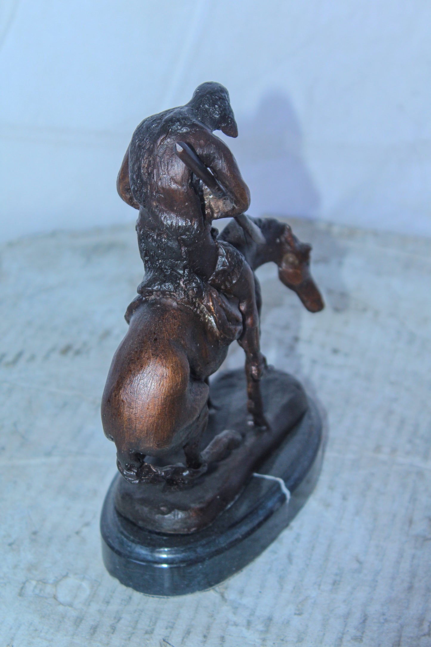 End of The Trail by Remington Bronze Statue Replica, Western Decor 6" x 3" x 9"H