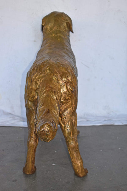 Labrador Retriever Dog Bronze Statue Light Color Finish - Size: 56" x 13" x 36"H