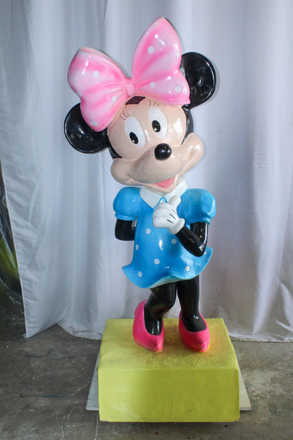Large Cartoon Mouse Character Statue With Hands On Hips 22" x 29" x 70"H