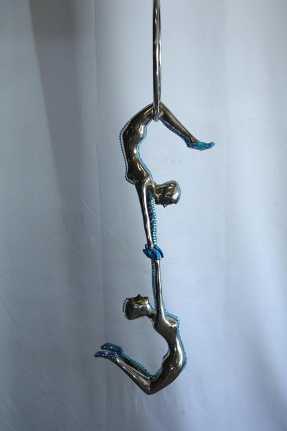 NIFAO Bronze Sculpture in The Ring of Light by Liliana Mendez 9"x9"x28"H