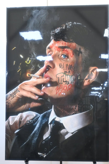 NIFAO Giant Thomas Shelby Peaky Blinders Pop Art Resin Canvas 40x60 Inch Wall Decor