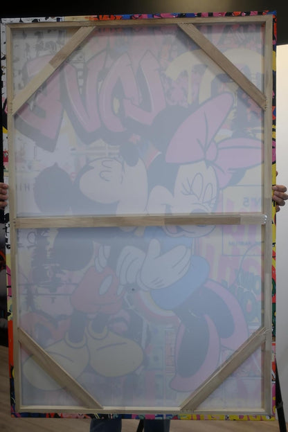 Cartoon Mice Love Pop Art Fashion Canvas 40"x60"