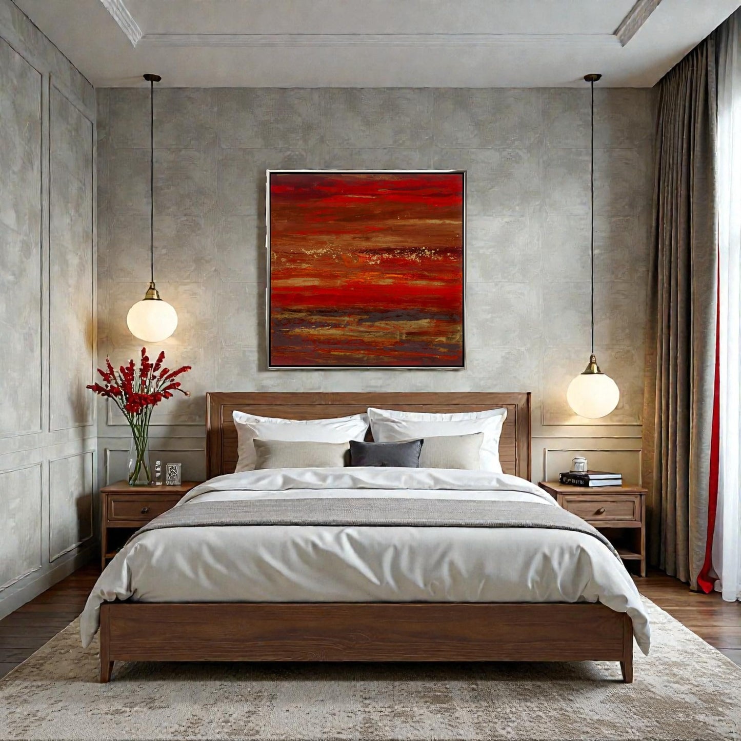 NIFAO Limited Edition Rapsodia by Azarin Abstract Art 39"x39"