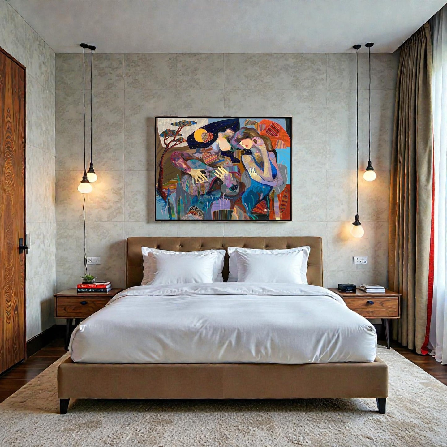 NIFAO Limited Edition Danza del Amor by Zavaleta Art 50"x38"