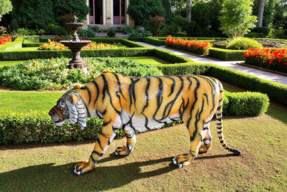 Life Size Fiberglass Tiger Statue, Captivating Majesty 92" x 20" x 40"H