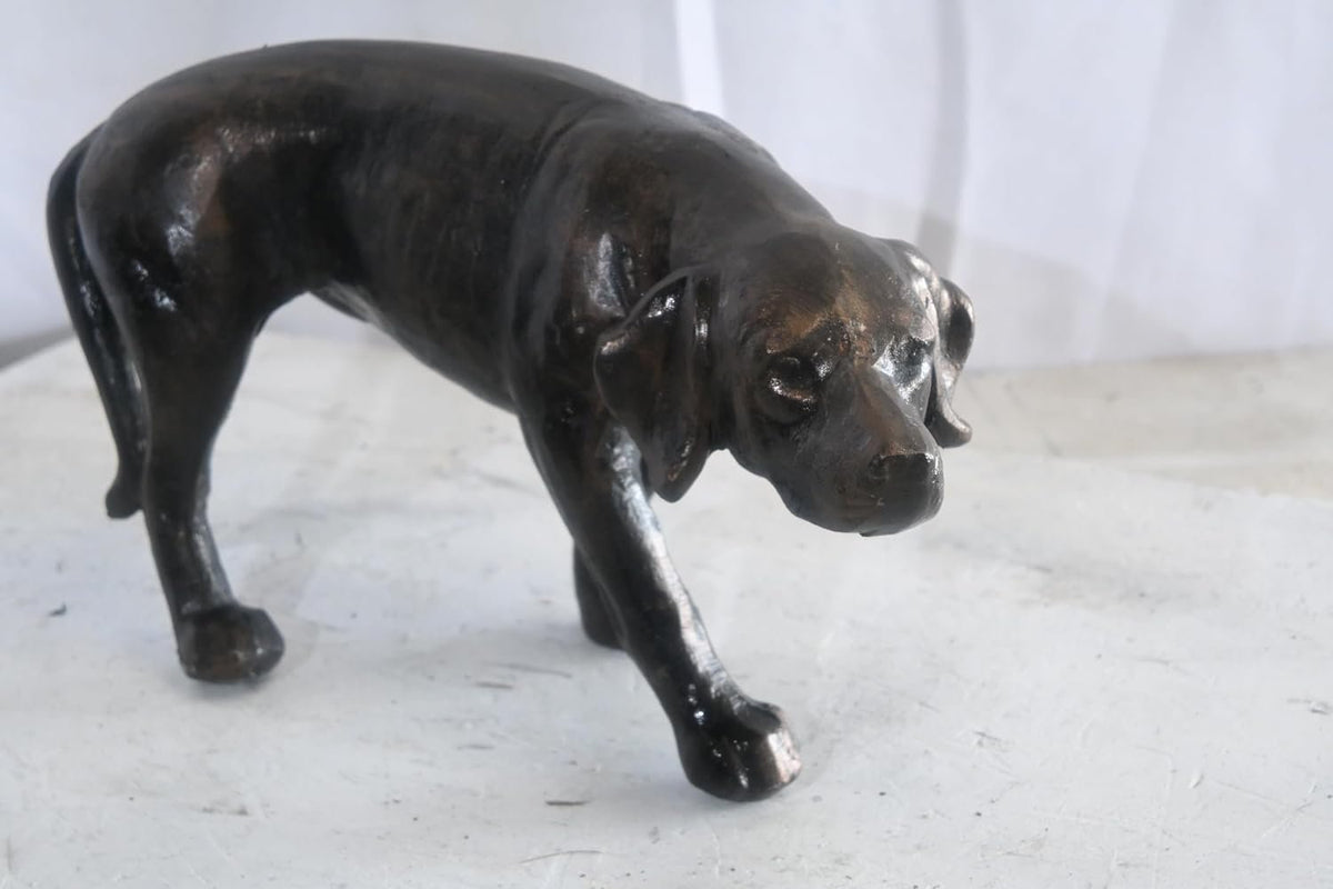 Funny Peeing Hound Dog Statue Lifting Leg Aluminum Decor 16"x7"x9"H