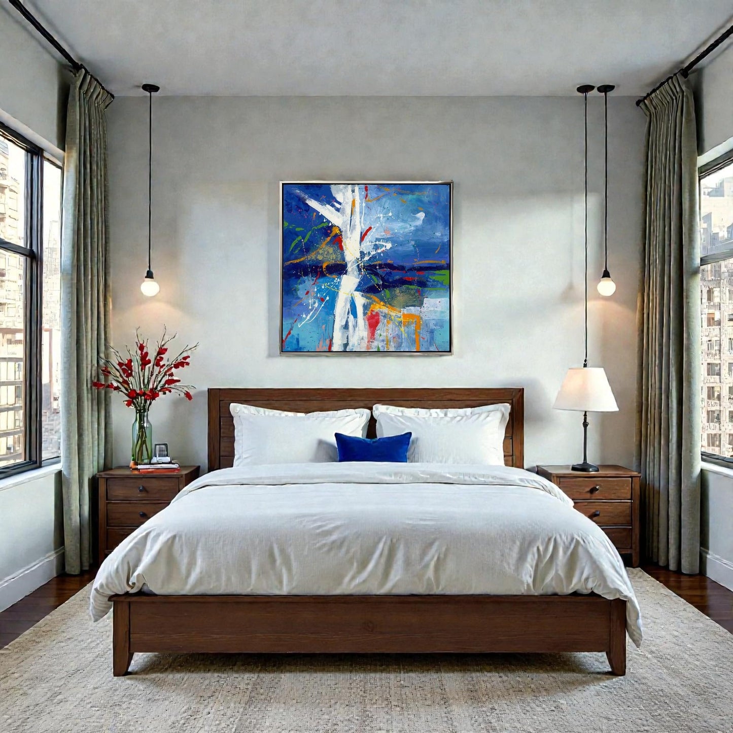 NIFAO Limited Edition First Light by Azarin Abstract 39"x39"