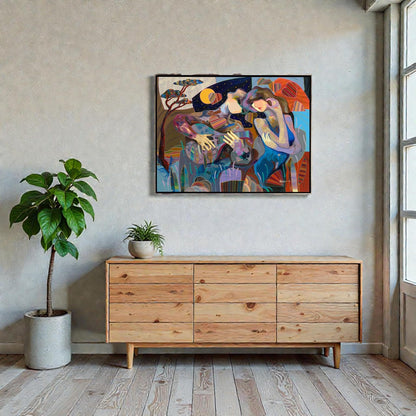 NIFAO Limited Edition Danza del Amor by Zavaleta Art 50"x38"