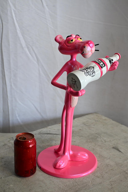 Pink Panther Inspired Resin Statue Figurine Andres Mendez 8"x9"x17"H