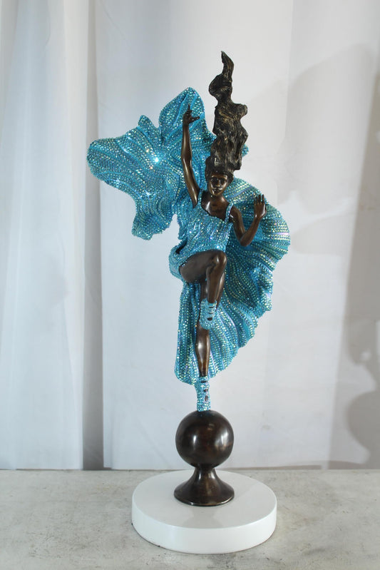 NIFAO Bronze Sculpture Submerge Elegance by Liliana Mendez 14"x9"x31"H