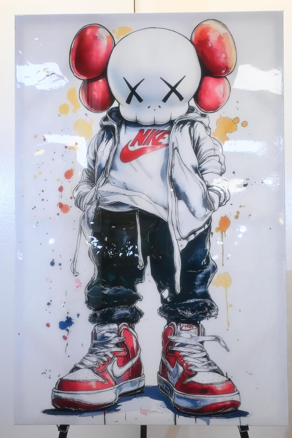 Skull Character Streetwear Sneaker Pop Art Canvas 40"x60"