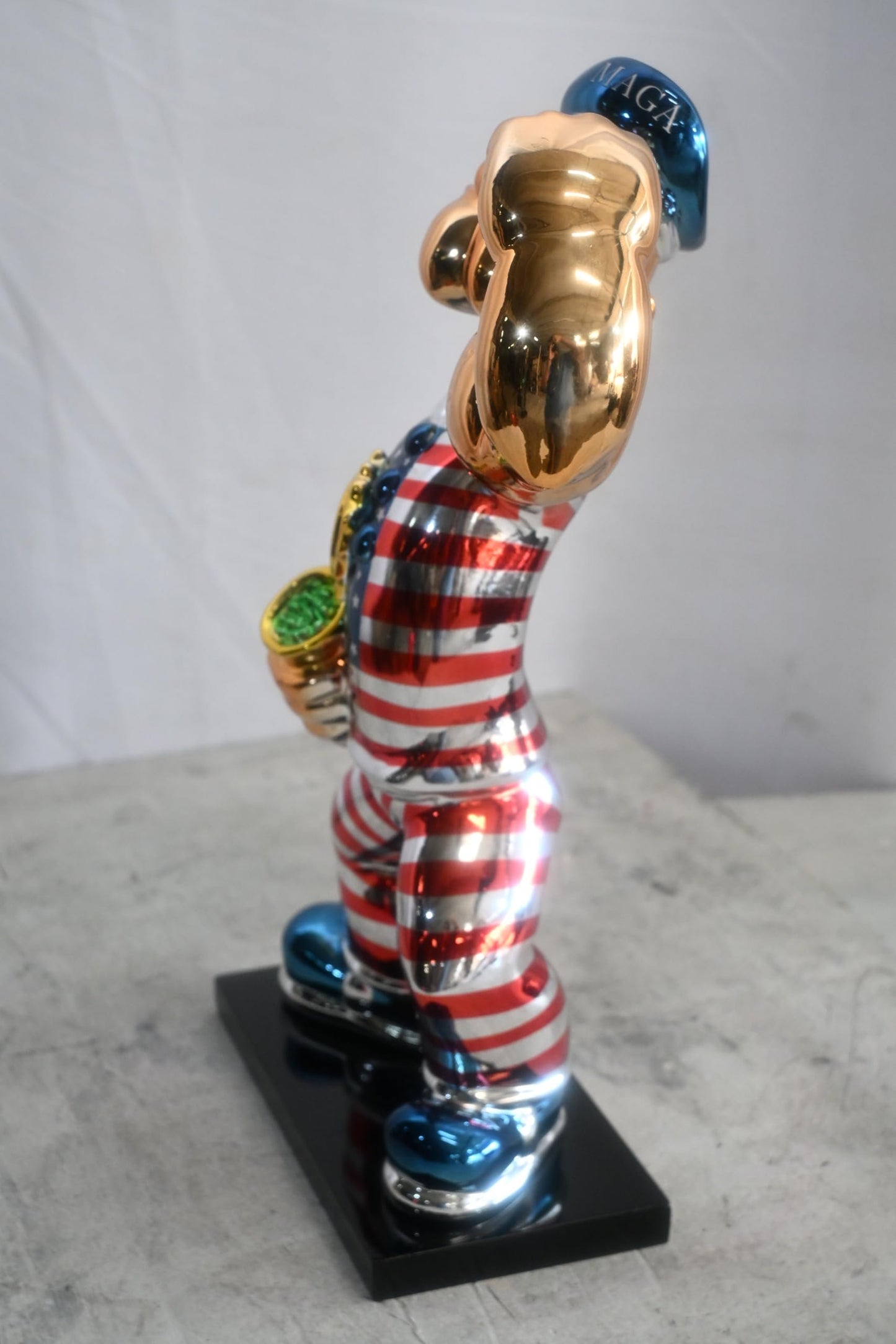 Popeye MAGA Statue Resin Patriotic Figurine 11"x6"x17"H