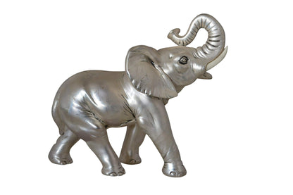 Elephant statue made of resin - Size: 9"L x 4"W x 8"H.