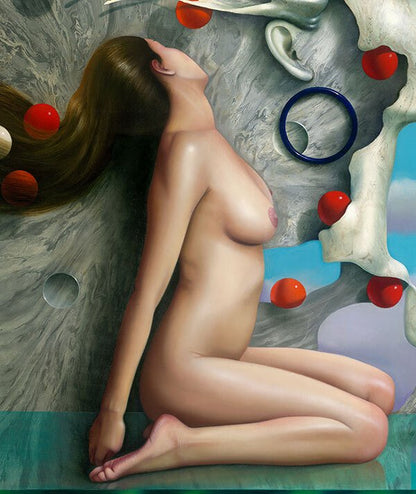 La Venus Cosmica, Nude Art, limited edition giclee by Nelson Calderon, 38x30