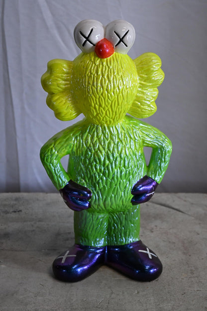 NIFAO Green Monster Character Resin Figurine Statue Andres Mendez 8"x4"x14"H
