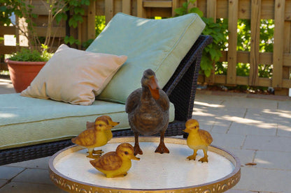 Duck family Bronze Statue - Size: 12"L x 4"W x 9"H.