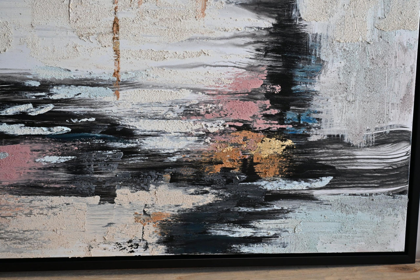 The Unfolding Abstract Canvas Painting Framed Modern Art 41"x61"