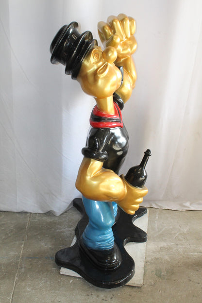 Fiberglass Poppey Statue, Iconic and Majestic in Black Shirt 40" x 24" x 60"H