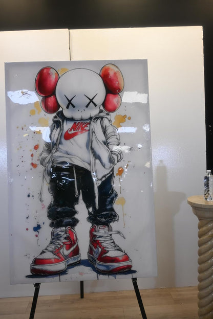 Skull Character Streetwear Sneaker Pop Art Canvas 40"x60"