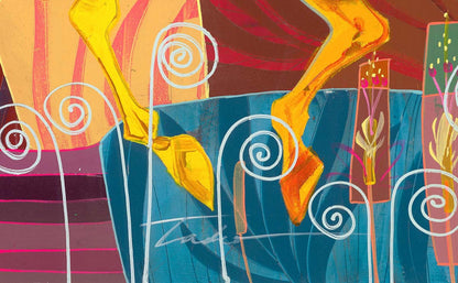 NIFAO Limited Edition Runaway by Tadeo Zavaleta Colorful Art 34"x34"