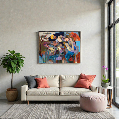 NIFAO Limited Edition Danza del Amor by Zavaleta Art 50"x38"