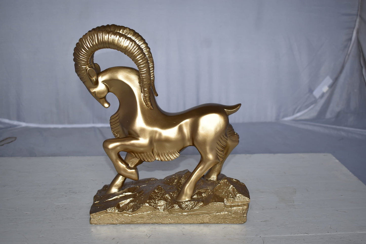 Royal Gazelle Statue Made of Resin - Gold Size: 11" x 5" x 13"H