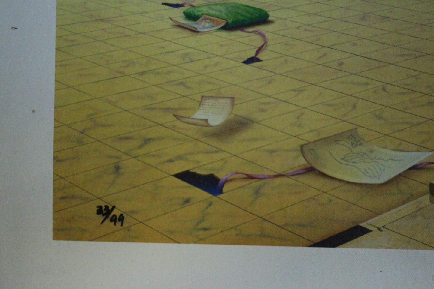 Orlando Quevedo Giclée Old Memories, Painting - Size: 43"L x 30"W x 0.01"H.