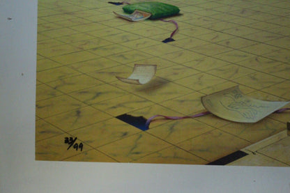 Orlando Quevedo Giclée Old Memories, Painting - Size: 43"L x 30"W x 0.01"H.