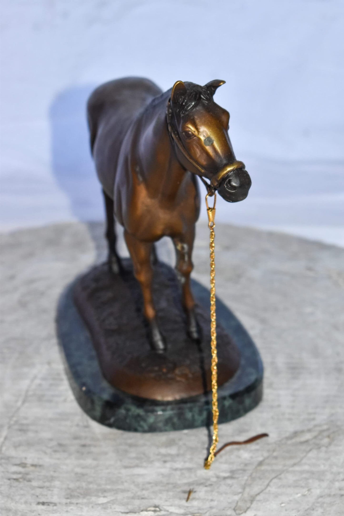Standing Horse Limited Edition Bronze Statue by Bob Beeler Size: 12" x 6" x 10"H