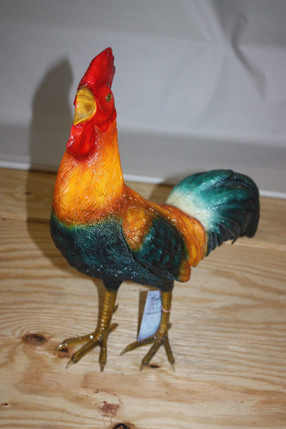 Bronze Statue of a Standing Rooster - Cockerel