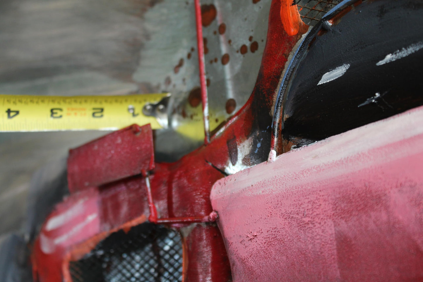 NIFAO Formula One Inspired Red Racing Car 3D Metal Wall Art 79" x 2" x 40"H