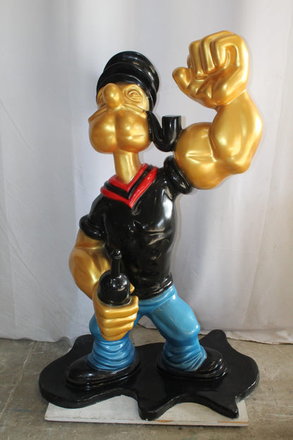 Fiberglass Poppey Statue, Iconic and Majestic in Black Shirt 40" x 24" x 60"H